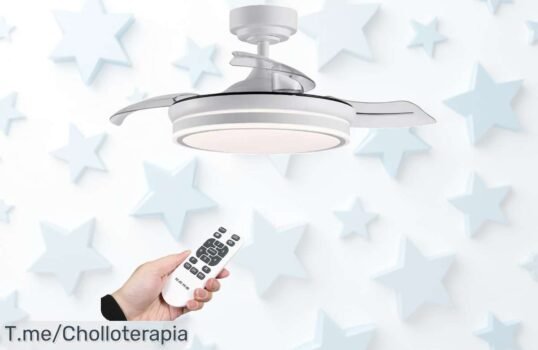 Transforma tu hogar con el ventilador de techo LED: 3 colores, 6 velocidades y mando a distancia ¡No te pierdas este ofertón con un descuentazo! ¡Compra ya antes que se acabe!