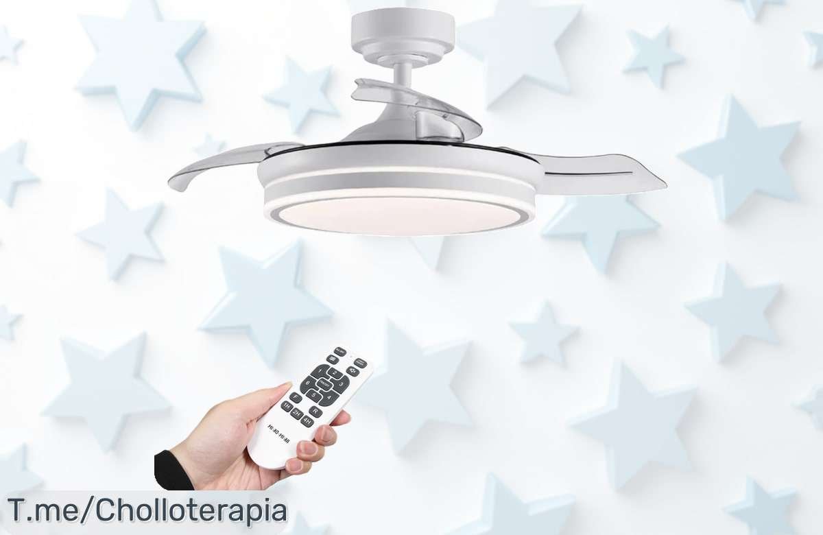 Transforma tu hogar con el ventilador de techo LED: 3 colores, 6 velocidades y mando a distancia. ¡No te pierdas este ofertón con un descuentazo! ¡Compra ya antes que se acabe!
