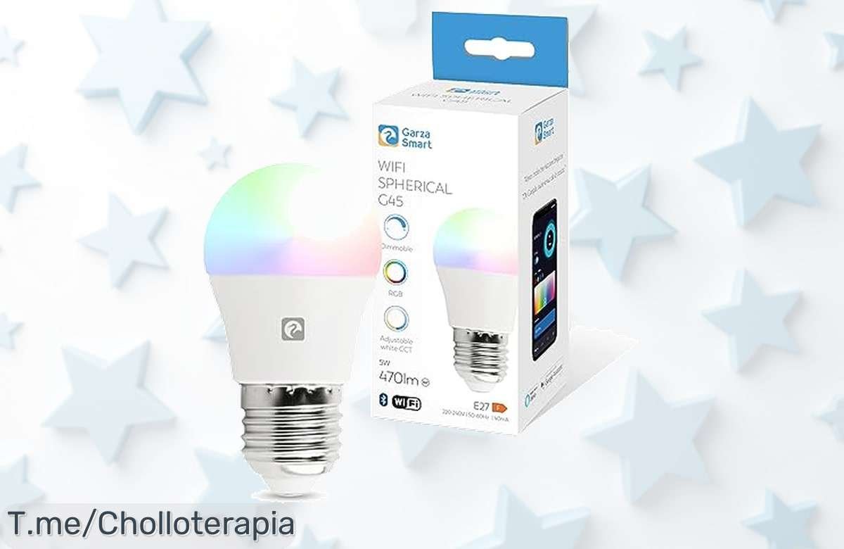 Transforma tu hogar con la bombilla LED inteligente a un precio loco, controla colores y ambiente desde tu smartphone. ¡No te quedes sin el super chollo que se agota ya!