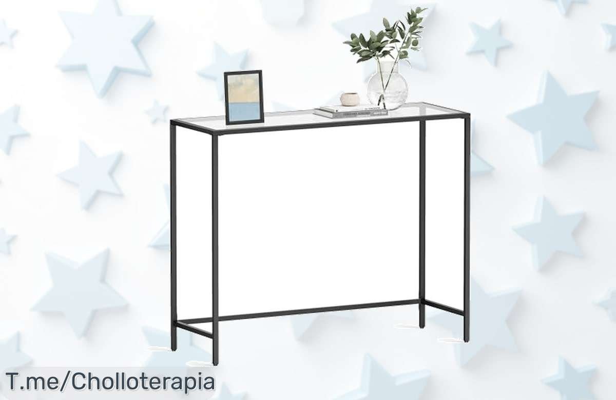 Transforma tu hogar con la mesa de consola Vasagle, perfecta para tus decoraciones pesadas y a un precio loco. ¡Aprovecha este ofertón antes que se acabe!