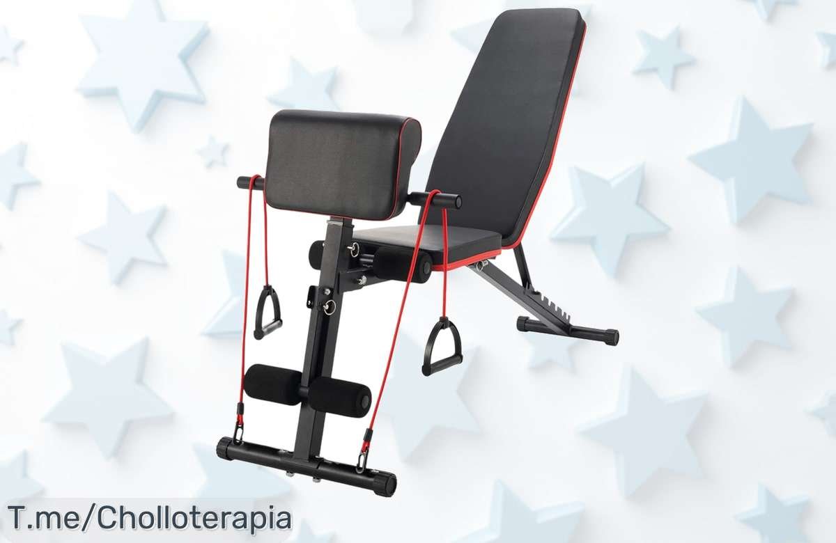 Transforma tu hogar en un gimnasio con el banco de pesas multifuncional, ¡ofertón limitada que cambiará tu rutina fitness! No te quedes sin el precio loco de esta oportunidad.