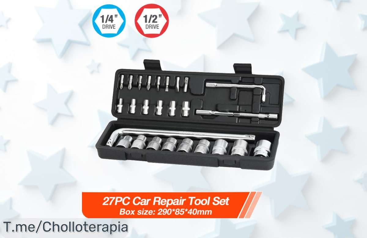 Transforma tu hogar en un taller profesional con el Kit de Reparación ValueMax, herramientas universales a precio loco. ¡No te quedes sin el tuyo, oferta limitada!