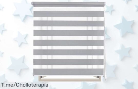 Transforma tu hogar hoy con el estor enrollable doble capa, fácil de instalar y perfecto para cualquier ventana ¡Aprovecha este ofertón antes de que se agote!