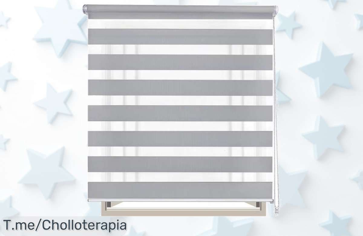 Transforma tu hogar hoy con el estor enrollable doble capa, fácil de instalar y perfecto para cualquier ventana. ¡Aprovecha este ofertón antes de que se agote!