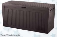 Transforma tu jardín con el Arcón Keter Comfy de 270L a un precio loco, fácil de mover y montar ¡No te quedes sin él! Oferta limitada que no se repetirá