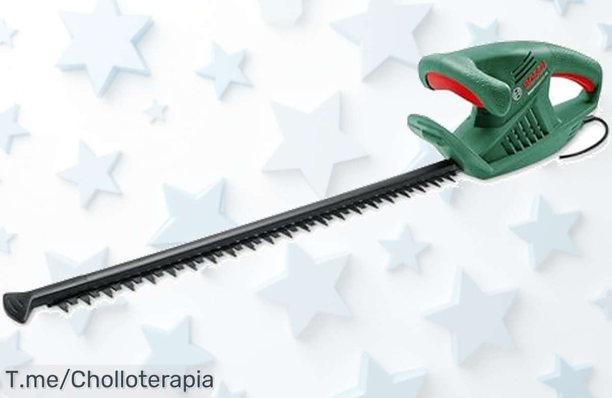 Transforma tu jardín con las Tijeras Cortasetos Eléctrico EasyHedgeCut 45, ¡potente motor y cuchilla de 45 cm para cortes perfectos! Super chollo limitado, actúa ya.