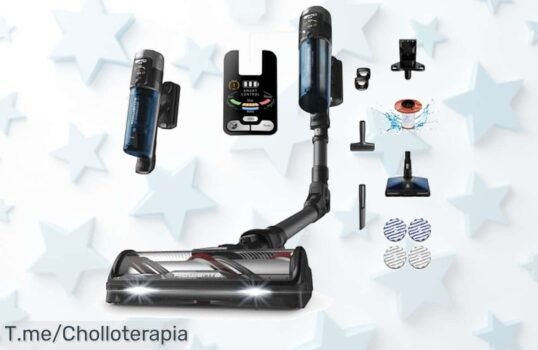 Transforma tu limpieza con la XForce Flex 1260 Neo de Rowenta, succión poderosa y fregado todo en uno a un precio loco ¡Aprovecha este ofertón limitado ya!