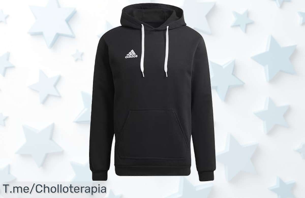 Transforma tu look con el hoodie adidas Hombre Entrada 22 en negro, comodidad y estilo únicos a un precio loco. ¡No esperes más, aprovecha este ofertón antes de que desaparezca!