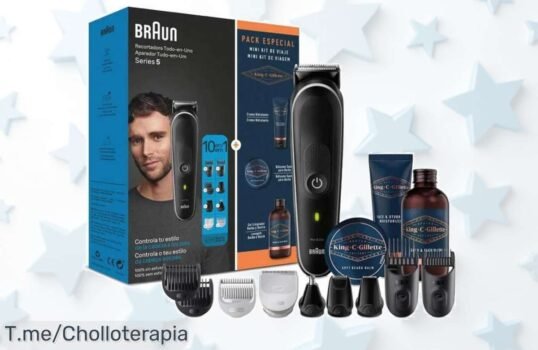 Transforma tu look con la Recortadora Braun Series 5 MGK5440 10 en 1 y el Pack Especial King C Gillette, ¡ofertón único que no podrás dejar pasar!