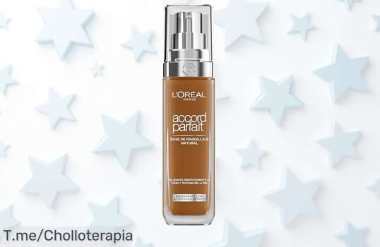 Transforma tu piel con L'Oréal Paris FDT ACCORD PARFAIT 8N: ¡hidratación intensa y brillo único en un super chollo! Aprovecha este ofertón antes de que se agote