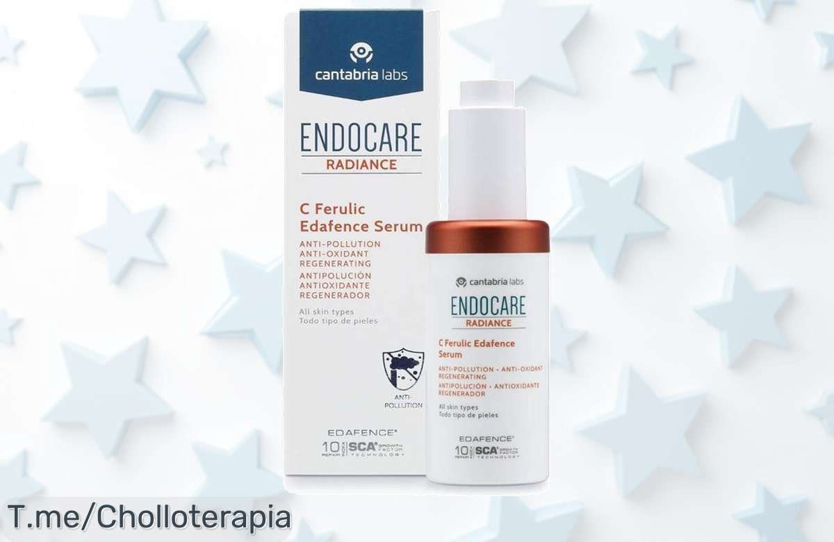 Transforma tu piel con el sérum Endocare Radiance C Ferulic Edafence a un precio loco, ¡brillo joven garantizado! Solo por tiempo limitado, compra ahora y sorpréndete.