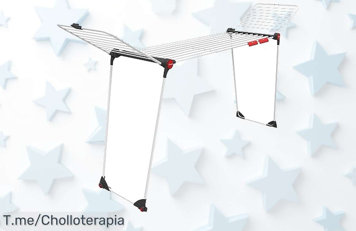 Transforma tu rutina con el tendedero Vileda Infinity Flex, un super chollo para coladas grandes. Stock limitado y precio loco ¡Hazlo tuyo ya antes de que se agote!