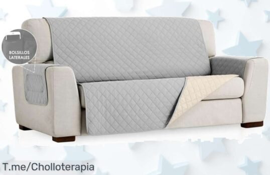 Transforma tu sala con el cubre sofá HOMESOL® reversible a un precio loco, fácil de limpiar y cómodo ¡No te quedes sin él, aprovecha esta oferta única antes que se agote!