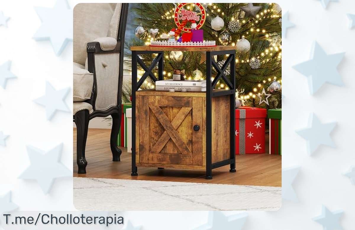 Transforma tu sala con la mesa auxiliar que carga tus dispositivos ¡Super chollo! Dos puertos USB para mayor comodidad a un precio loco. No dejes pasar esta oferta limitada, actúa ya y hazla tuya.