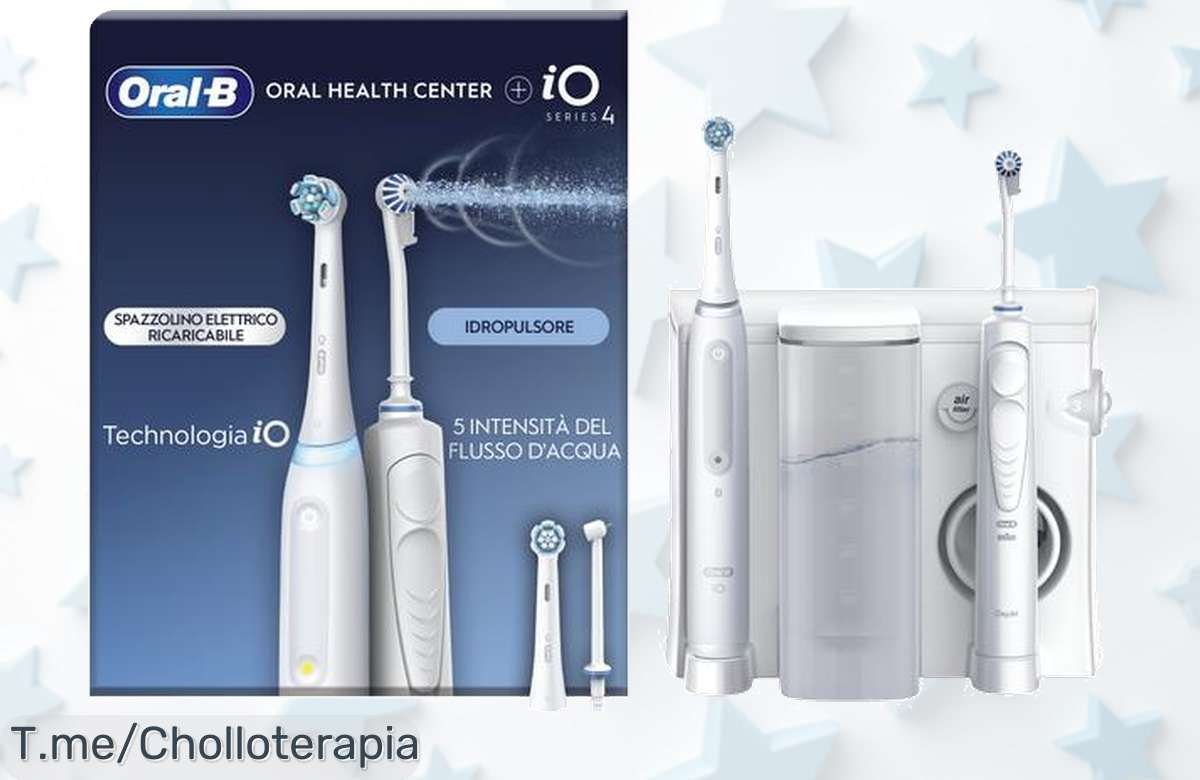 Transforma tu sonrisa con el super chollo Oral-B iO4 y su irrigador: limpieza profunda en 2 clics. Oferta única, ¡aprovecha ya y deslumbra con tu sonrisa radiante!
