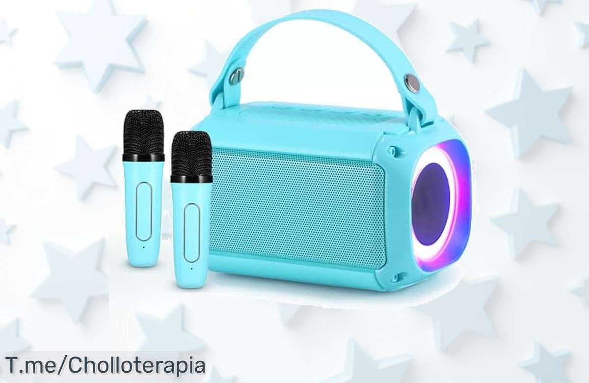 Transforma tus celebraciones en fiestas inolvidables con el karaoke portátil COZHYESS ¡Diversión y risas aseguradas por 10 horas! Aprovecha este super chollo antes de que se acabe.