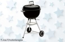 Transforma tus cenas con la Barbacoa Weber Original Kettle 47Cm Black a un precio loco y limpieza fácil ¡Aprovecha este ofertón antes de que se agoten!