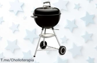Transforma tus cenas con la Barbacoa Weber Original Kettle 47Cm Black a un precio loco y limpieza fácil ¡Aprovecha este ofertón antes de que se agoten!