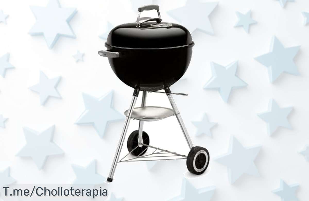 Transforma tus cenas con la Barbacoa Weber Original Kettle 47Cm Black a un precio loco y limpieza fácil. ¡Aprovecha este ofertón antes de que se agoten!