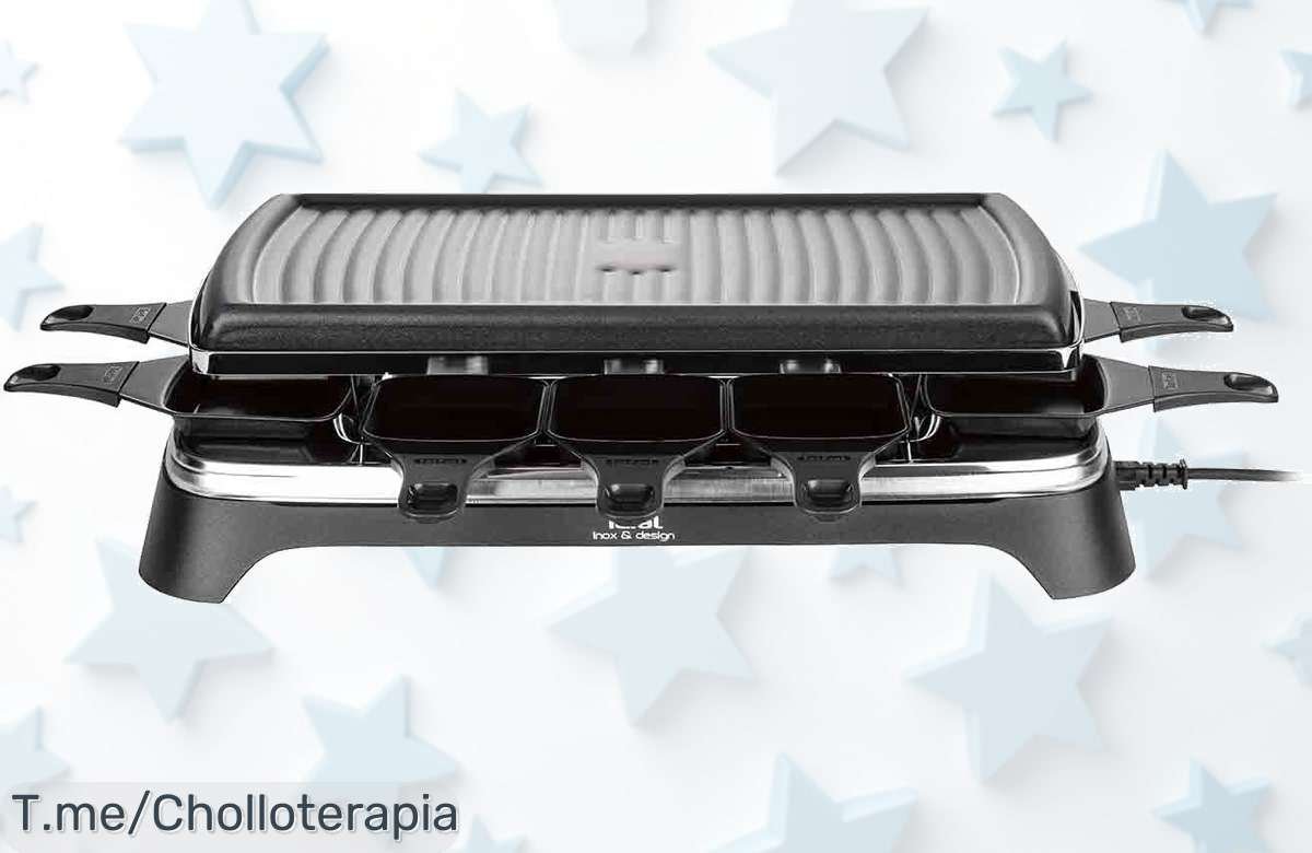 Transforma tus cenas en fiestas inolvidables con el Tefal Raclette Grill: ¡ofertón único y limitada! Aprovecha este super chollo antes de que se agote, actúa ya.