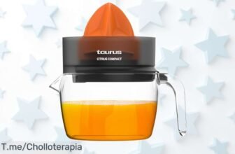 Transforma tus desayunos con el Taurus Citrus Compact: 800 ml de capacidad y fácil limpieza, ¡super chollo a precio loco! No esperes más, adquiere esta oferta única ya antes de que se acabe