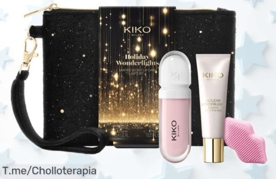 Transforma tus labios con el kit KIKO Milano Holiday Wonderlights: exfolia, brilla y deslumbra ¡No dejes pasar este chollo único, las existencias vuelan rápido!