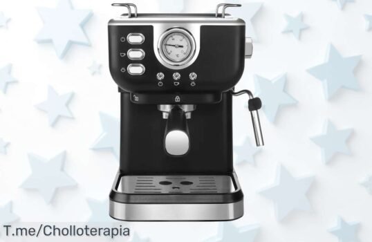 Transforma tus mañanas con la máquina de café Espresso: acero inoxidable, 20 Bar y vaporizador ¡Aprovecha este super chollo antes que se agote!