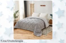 Transforma tus noches con el edredón nórdico bicolor Novotextil, un super chollo de microfibra premium que hará tu cama ultra acogedora ¡no lo dejes escapar, quedan pocos!