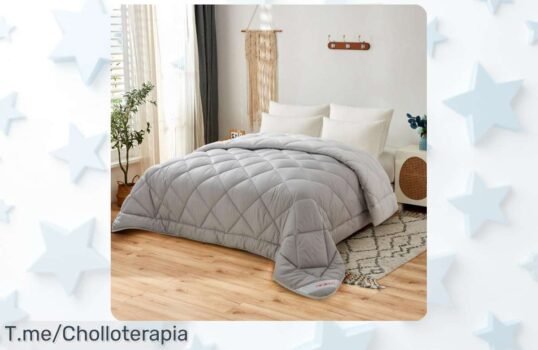 Transforma tus noches con el edredón nórdico bicolor Novotextil, un super chollo de microfibra premium que hará tu cama ultra acogedora ¡no lo dejes escapar, quedan pocos!