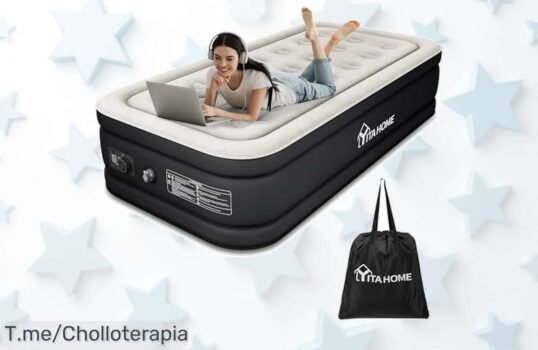 Transforma tus noches de camping con nuestra cama de aire autoinflable a un precio loco y disfruta del confort que nunca antes habías imaginado ¡Compra ya, oferta limitada!