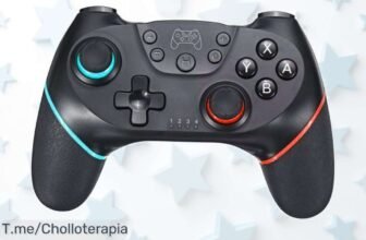 Transforma tus partidas con el mando Bluetooth para Nintendo Switch: doble motor y joystick en un ofertón fugaz que no querrás perder ¡Compra ya antes de que se acabe!