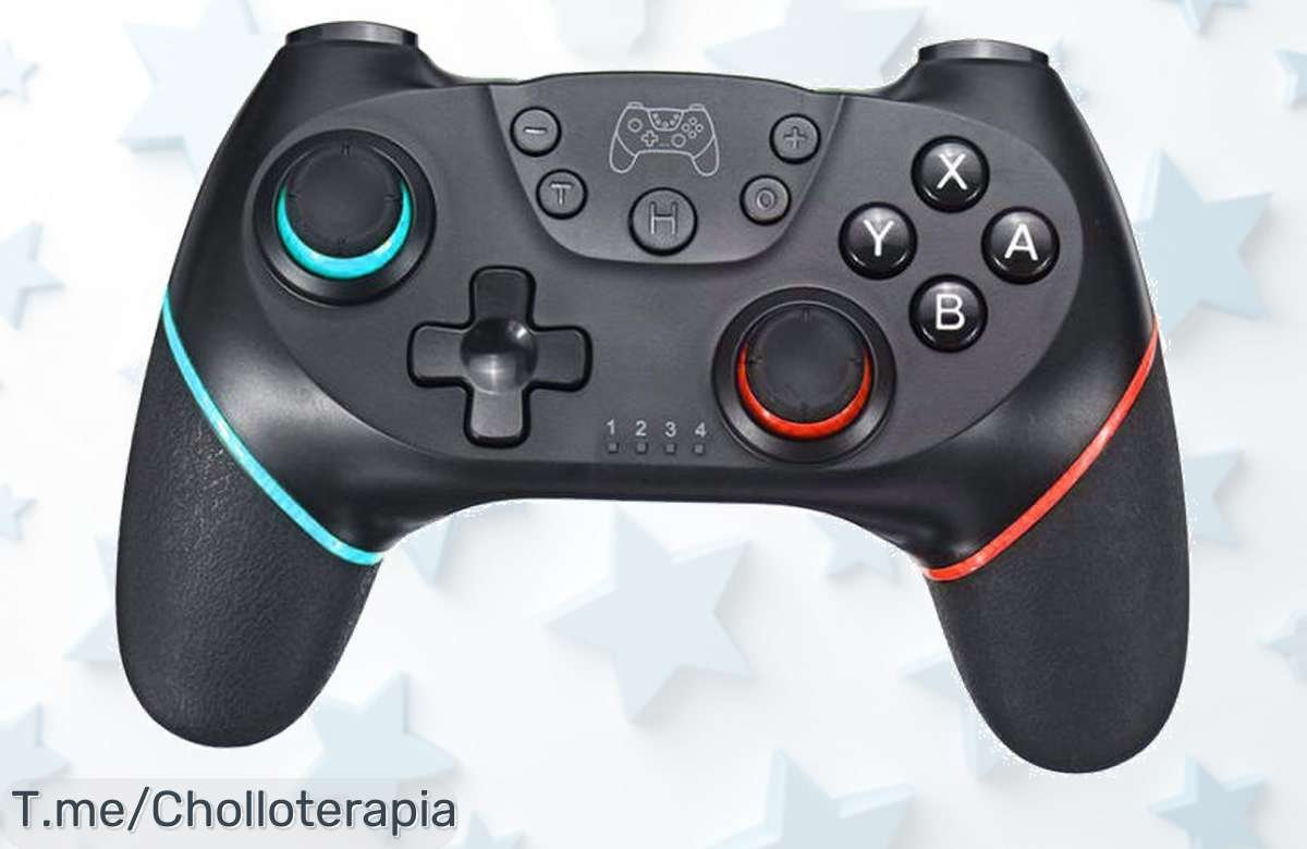 Transforma tus partidas con el mando Bluetooth para Nintendo Switch: doble motor y joystick en un ofertón fugaz que no querrás perder. ¡Compra ya antes de que se acabe!