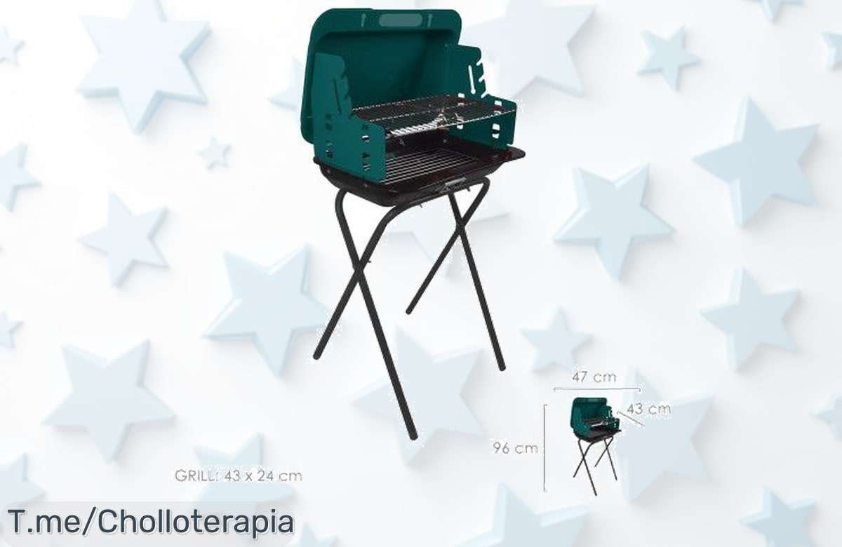 Transforma tus reuniones en una parrillada legendaria con la barbacoa plegable Cayuse a precio loco, ¡aprovecha este ofertón limitado y hazte con la tuya ya!