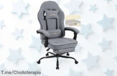 Transforma tus sesiones de juego con la silla gaming ergonómica WOLTU, diseñada para abrazarte y soportar hasta 150 kg ¡Aprovecha este ofertón antes de que se agote!