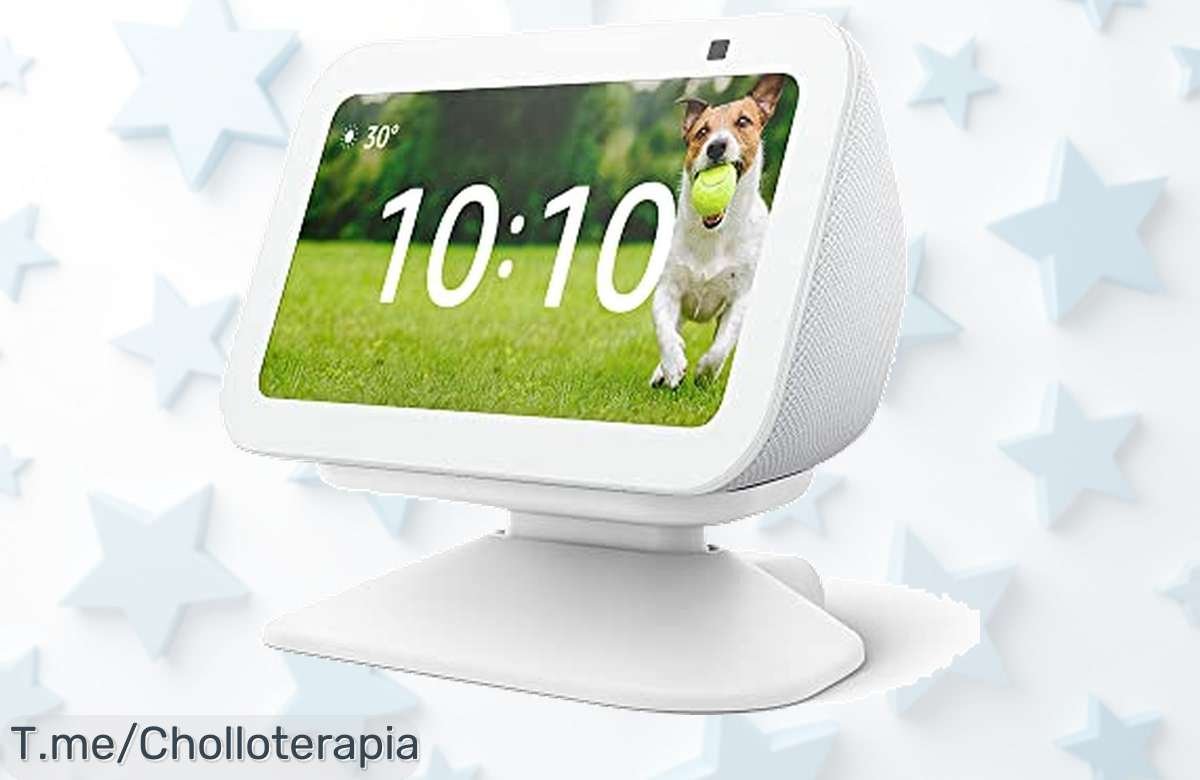 Transforma tus videollamadas con el soporte regulable para Echo Show 5 y carga rápida USBC, ¡un ofertón que no puedes dejar escapar! Compra ahora antes de que se agote.