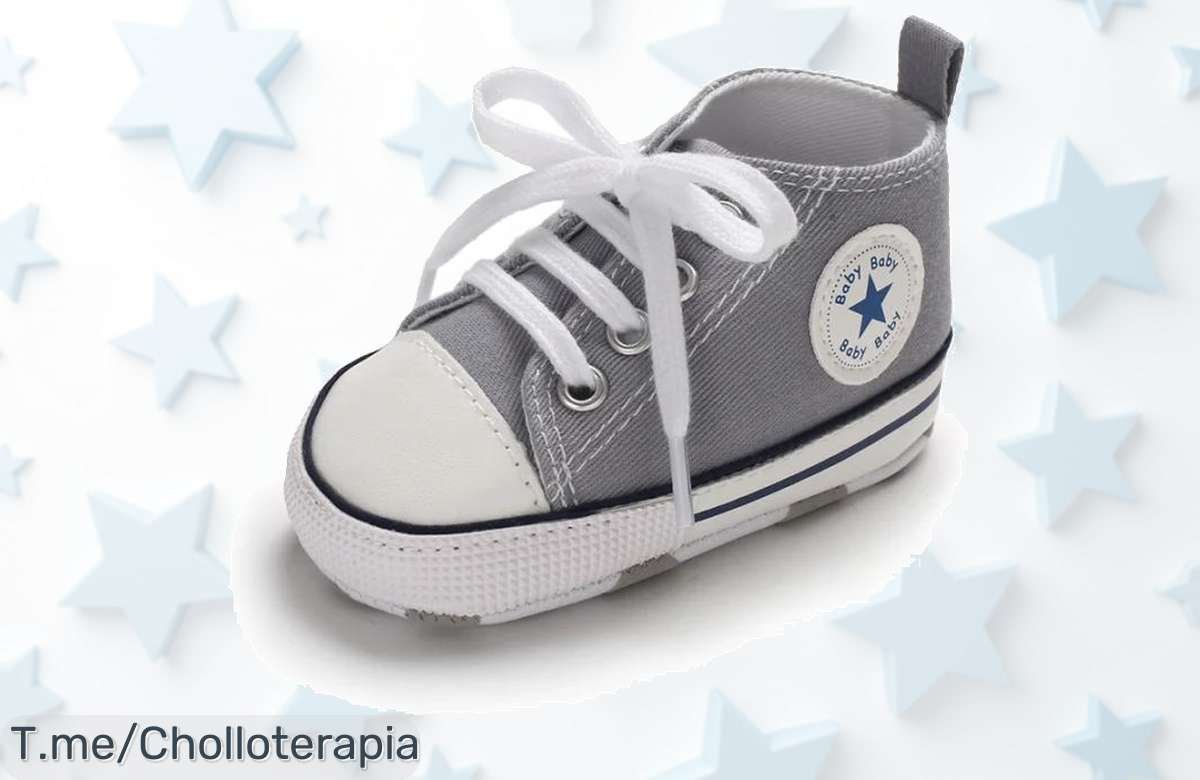 Zapatillas de lona antideslizantes para bebés, un super chollo que asegura pasos seguros y con estilo. ¡Aprovecha esta oferta limitada antes de que se acaben!