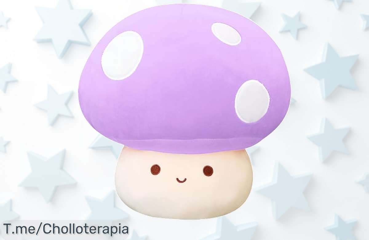 Adorable Juguete de Peluche Seta a Precio Loco, Su Dulce Sonrisa Alegrará Tu Hogar y Tus Días. ¡Date Prisa y Consíguelo Antes de Que Se Agote Esta Oferta Única!