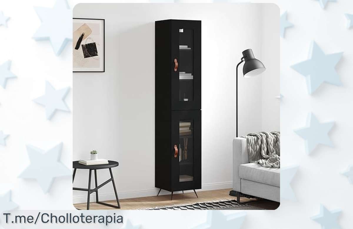 Aparador ZEYUAN en Negro: Diseño elegante y resistente a un precio loco. Transforma tu hogar hoy mismo antes de que se agote esta oferta única. ¡No te lo pierdas!