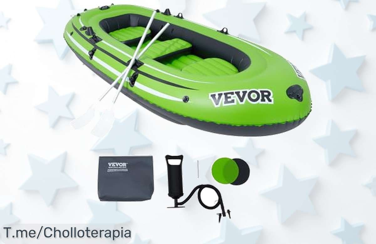 Aprovecha el ofertón del verano: Bote inflable VEVOR para 5 personas, durabilidad increíble y diversión garantizada. ¡Compra ahora antes de que se agote esta oportunidad única!
