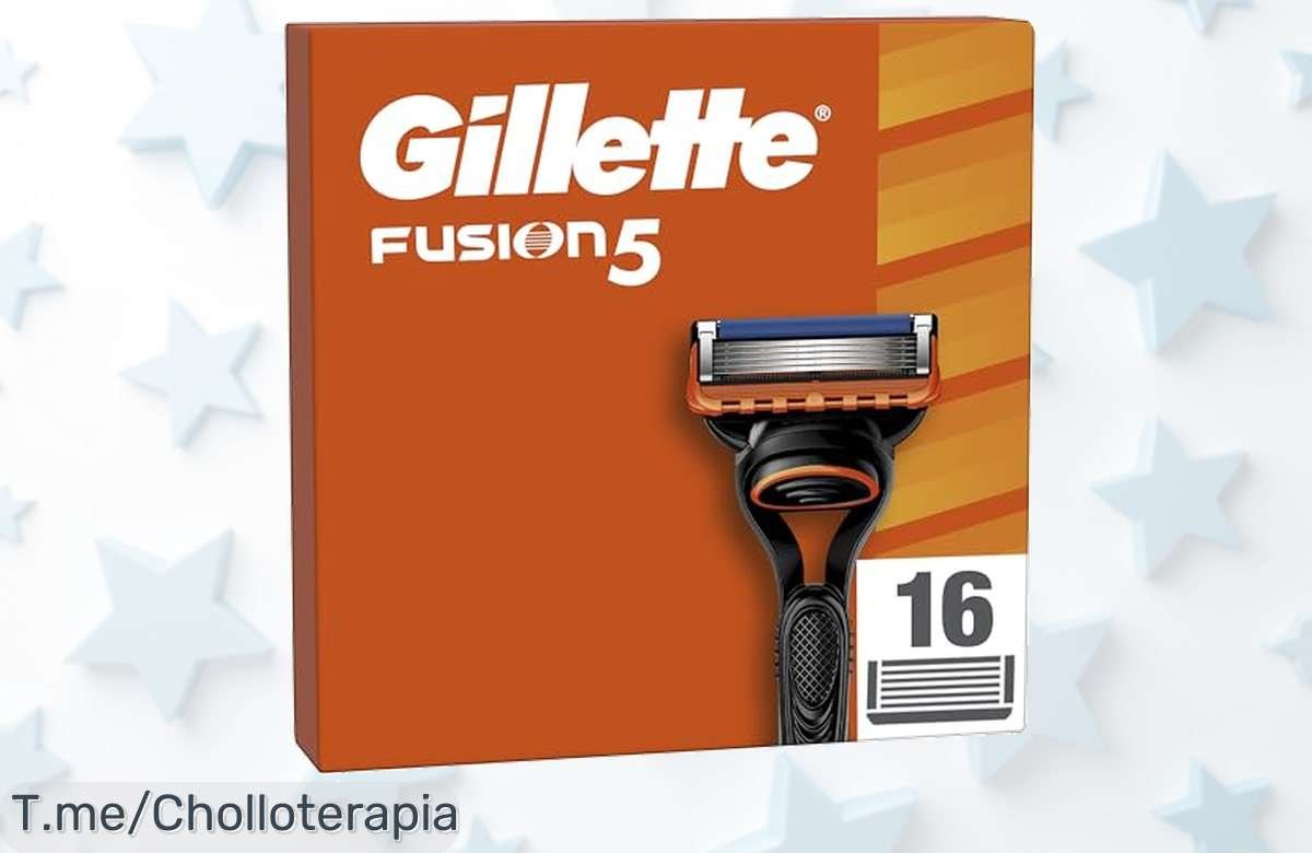 Aprovecha el super chollo Gillette Fusion5: 16 recambios con 5 hojas para un afeitado impecable ¡No dejes pasar esta oferta única, compra ahora!
