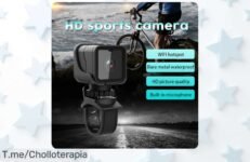 Atrapa cada momento emocionante con nuestra Minicámara Deportiva 1080P HD, ¡super chollo! Graba en WiFi y vive la acción Oferta limitada, compra ya antes de que se agote