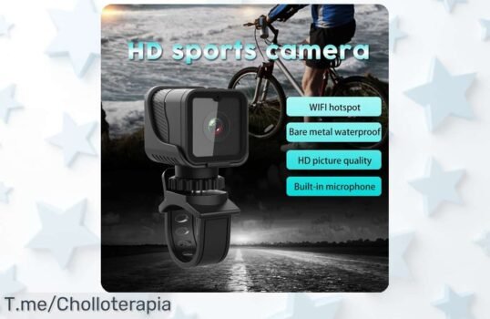Atrapa cada momento emocionante con nuestra Minicámara Deportiva 1080P HD, ¡super chollo! Graba en WiFi y vive la acción Oferta limitada, compra ya antes de que se agote