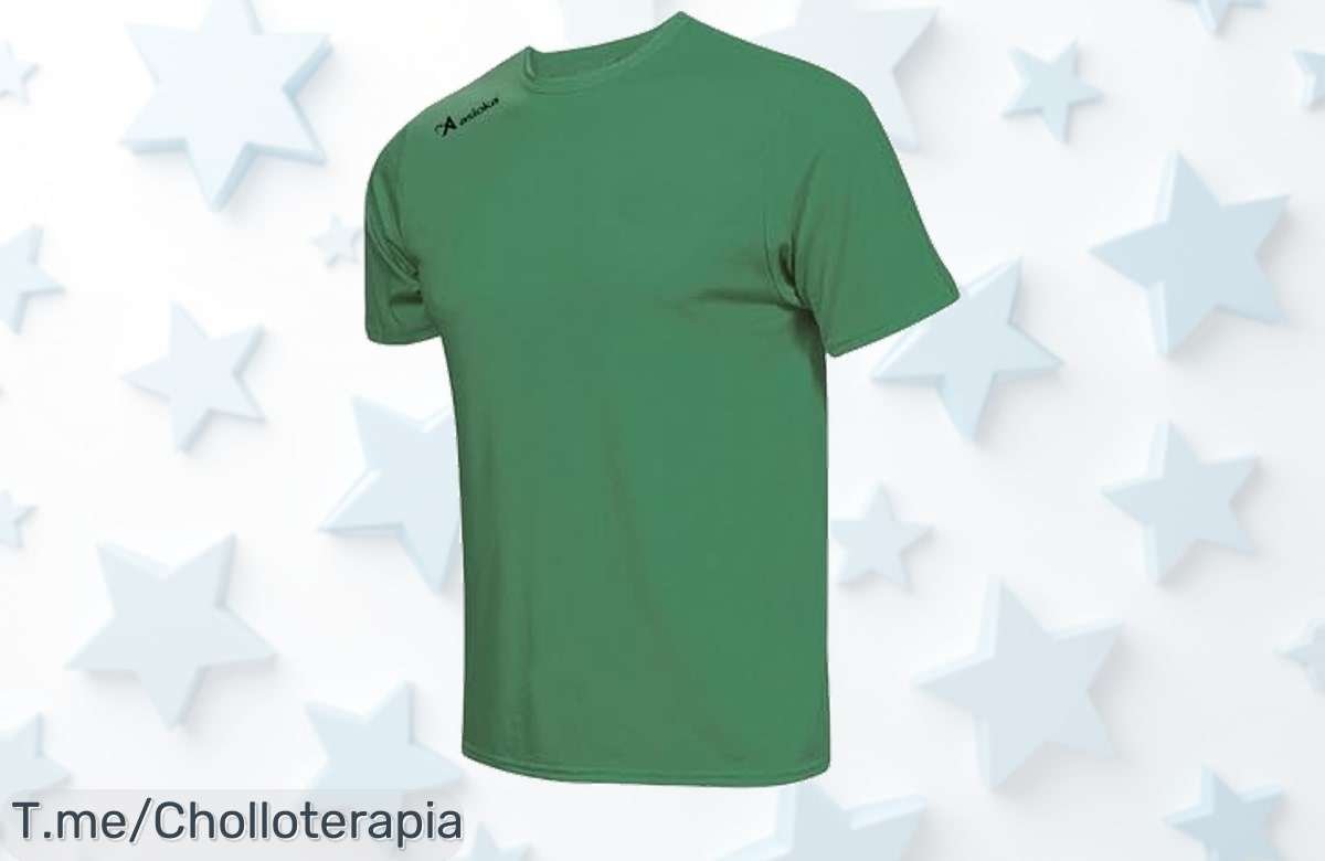 Atrapa la acción con la camiseta deportiva ASIOKA: secado rápido para que siempre estés listo. No dejes pasar este super chollo, ¡compra ya antes que se acabe!