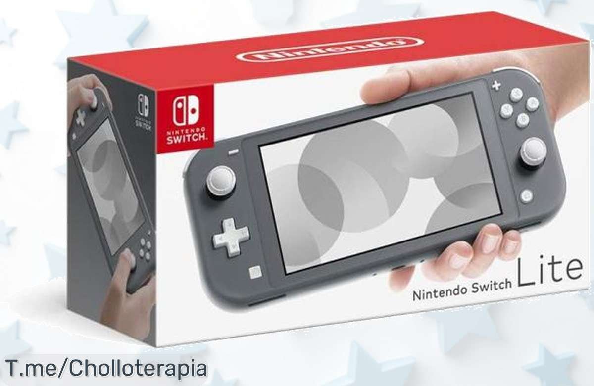 Atrapa la diversión con Nintendo Switch Lite, ¡la consola portátil que te acompaña a todas partes! Este super chollo incluye adaptador europeo. ¡No lo dejes pasar y cómprala ya!