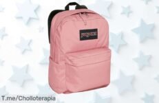 Atrévete a brillar con la mochilaza JANSPORT Superbreak Plus, única en su estilo y resistencia ¡Aprovecha este ofertón antes que se agote y sé el rey de la aventura!