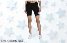 Atrévete a brillar con las PUMA ESS 7 Logo Short Leggings, un diseño moderno que elevará tu estilo y rendimiento ¡Aprovecha este ofertón antes de que se acaben!