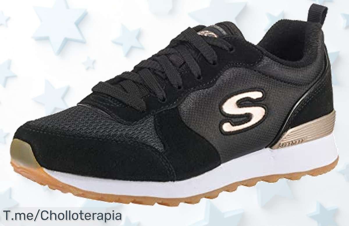 Atrévete a brillar con las Skechers OG 85 Goldn Gurl, el super chollo de suela traccionadora y espuma viscoelástica. ¡Consigue tu par ahora antes que se agoten!