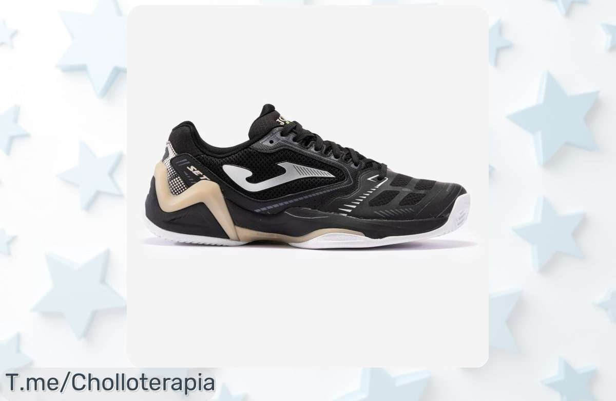 Atrévete a brillar con las Zapatillas Joma, ¡super chollo negro que destaca tu estilo! Solo quedan unas pocas. Aprovecha este ofertón y marca la diferencia ya mismo.