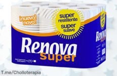 Atrévete a estrenar limpieza impecable con Renova Papel Higiénico, super blanco y suave ¡No dejes pasar este ofertón de doble capa en 12 rollos, actúa ya antes que se agote!