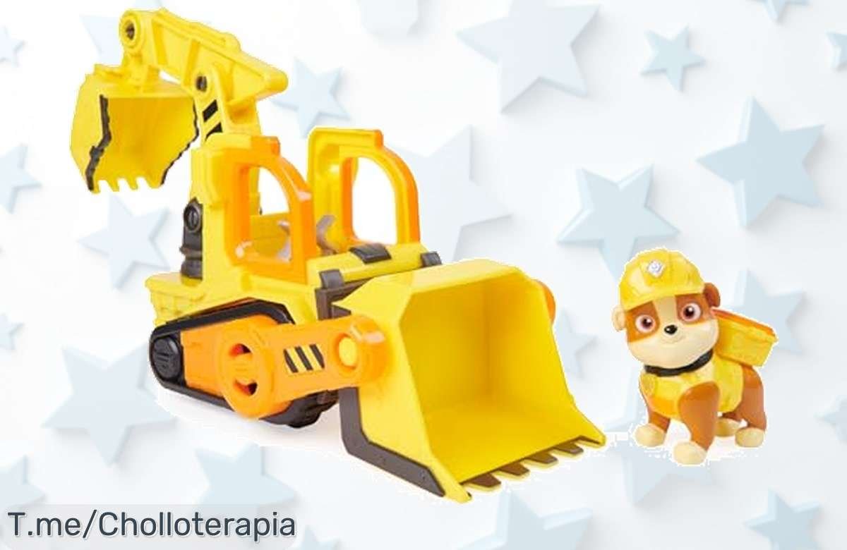 Aventura a lo grande con la excavadora de Rubble, diversión para peques garantizada y super chollo que no puedes dejar pasar ¡compra ahora antes de que se acabe!